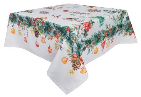 Скатерть с водоотталкивающим покрытием CHRISTMAS RechiDoRechi NAVIDAD106-150 фото