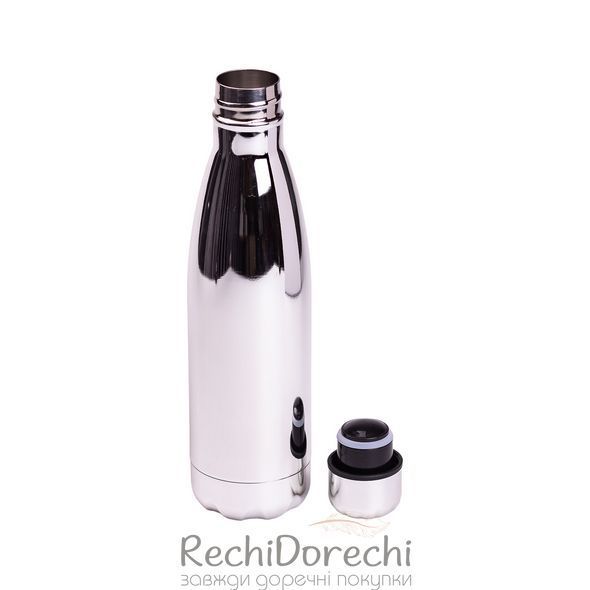 Термобутылка из нержавеющей стали 500 мл металлик RechiDoRechi HP-14-2G фото