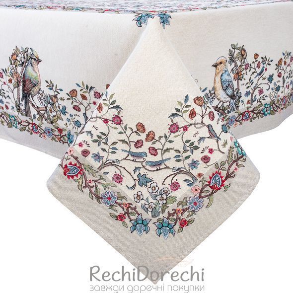Скатертина гобеленова "Пташки" RechiDoRechi RUNNER1367-180 фото