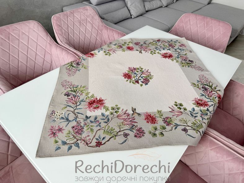 Скатертина гобеленова "Квіткова гармонія" RechiDoRechi RUNNER1295-100 фото