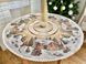 Скатертина новорічна гобеленова кругла "Карпатська ніч" (золотий люрекс) в інтернет-магазині РечіДоРечі