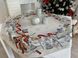 Скатертина гобеленова новорічна "Різдвяна звістка" (срібний люрекс) в інтернет-магазині РечіДоРечі