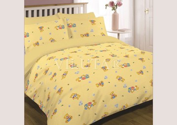 Постільна білизна у ліжечко Вилюта ранфорс 6112 жовтий, 105x145