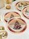 Серветка-підкладка кругла новорічна гобеленова "Карпатська ніч" (золотий люрекс) в інтернет-магазині РечіДоРечі