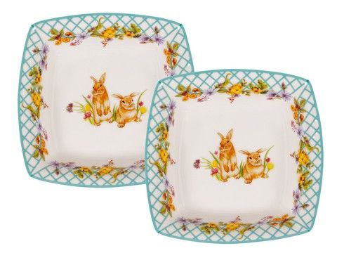 НАБІР БЛЮД З 2Х ШТ "FUNNY BUNNY" 16Х4,5СМ RechiDoRechi 985-174 фото