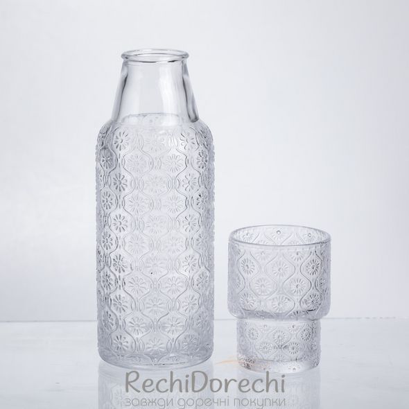 Глечик 700 мл зі склянкою 1 (шт) для напоїв Прозорий HP-19-L2 RechiDoRechi HP-19-L2 фото