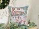 Наволочка одностороння новорічна "Зимова радість" (срібний люрекс) в інтернет-магазині РечіДоРечі
