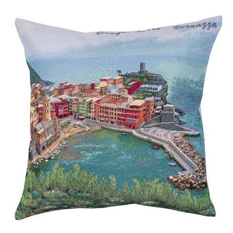 Наволочка гобеленовая односторонняя "Vernazza" RechiDoRechi KISS585 фото