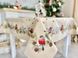 Скатертина гобеленова новорічна "Снігур" (золотий люрекс) в інтернет-магазині РечіДоРечі