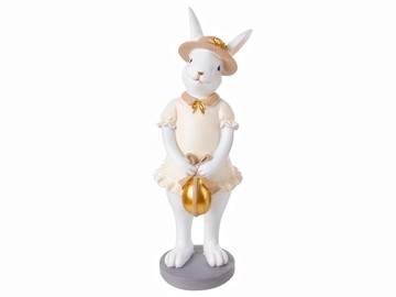 Фігурка декоративна "Кролик у сукні" 10x8x25,5см