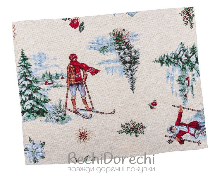 Серветка-підкладка новорічна "Зимові розваги", 34x44