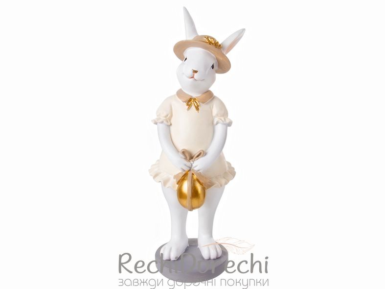 Фігурка декоративна "Кролик у сукні" 10x8x25,5см