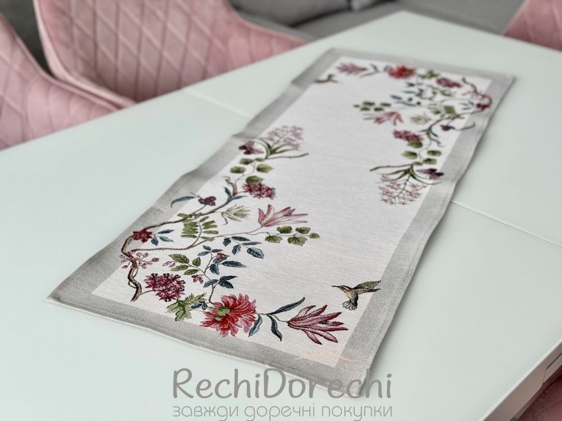 Доріжка гобеленова "Квіткова гармонія" RechiDoRechi RUNNER1295-45 фото