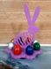 Подставка для 8-ми яиц "Зайчик", фиолетовая, 31х22 см в интернет-магазине РечиДоРечи