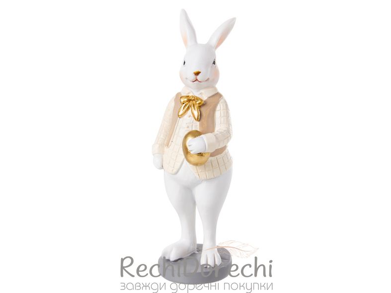 Фігурка декоративна "Кролик в капелюшку" 5,5x5,5x15см