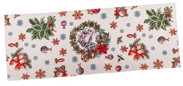 Раннер (дорожка) гобеленовый новогодний "Рождественская красота", 37x100, Прямоугольная