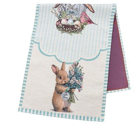 Великодня доріжка гобеленова "Blue Bunnies" RechiDoRechi BLUE BUNNIES-37 фото