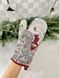 Рукавичка-прихватка новорічна гобеленова "Зимова прогулянка" (срібний люрекс) в інтернет-магазині РечіДоРечі