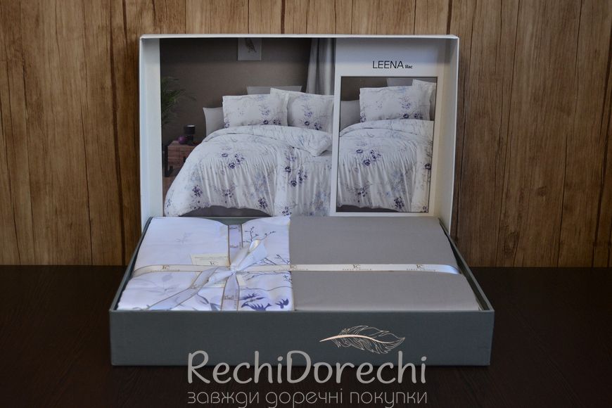 Постельное белье First Choice Cotton Satin Leena Lilac, Полуторный 160x220