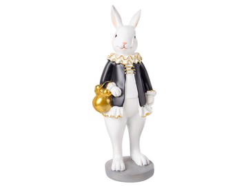 Фігурка декоративна "Кролик з кошиком" 7x7x20,5 см