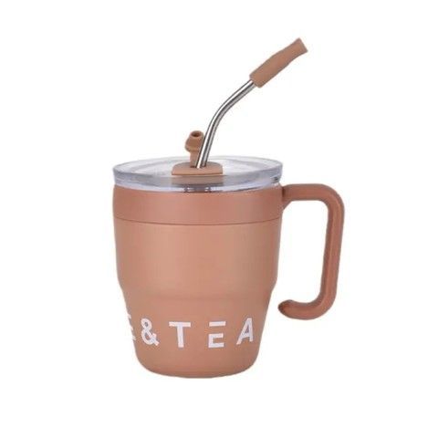 Термочашка Coffee & Tea з трубочкою коричнева RechiDoRechi HP-14-23BR фото