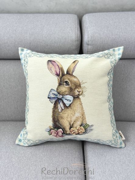 Наволочка гобеленовая "Blue Bunnies-2" RechiDoRechi BLUE BUNNIES CO3-NV фото