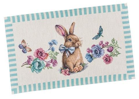 Великодня серветка-підкладка "Blue Bunnies" RechiDoRechi BLUE BUNNIES-33 фото