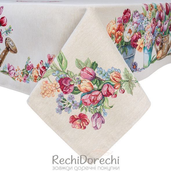 Скатертина гобеленова Романтика весни RechiDoRechi RUNNER1419NA-180 фото