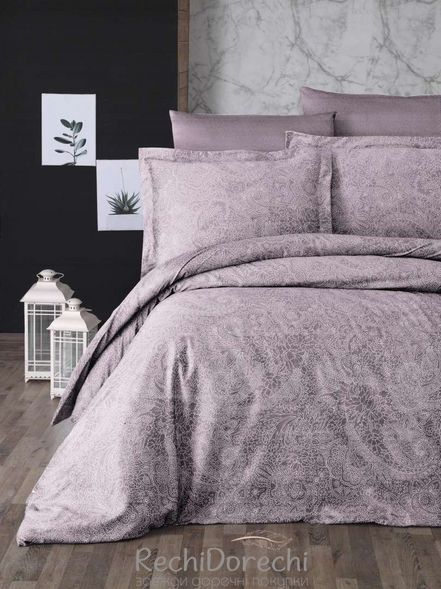 Постільна білизна First Choice Cotton Satin Neva Lavender, Полуторний 160x220