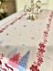 Доріжка на стіл новорічна гобеленова "Різдвяна симфонія" (срібний люрекс) в інтернет-магазині РечіДоРечі