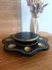 Подставка пасхальная для пасхи и 8-ми яиц, черная с золотом, 33х8 см в интернет-магазине РечиДоРечи