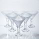 Набір келихів для мартіні Martini Glass 6 штук по 215 мл коктейльні HP-17-56