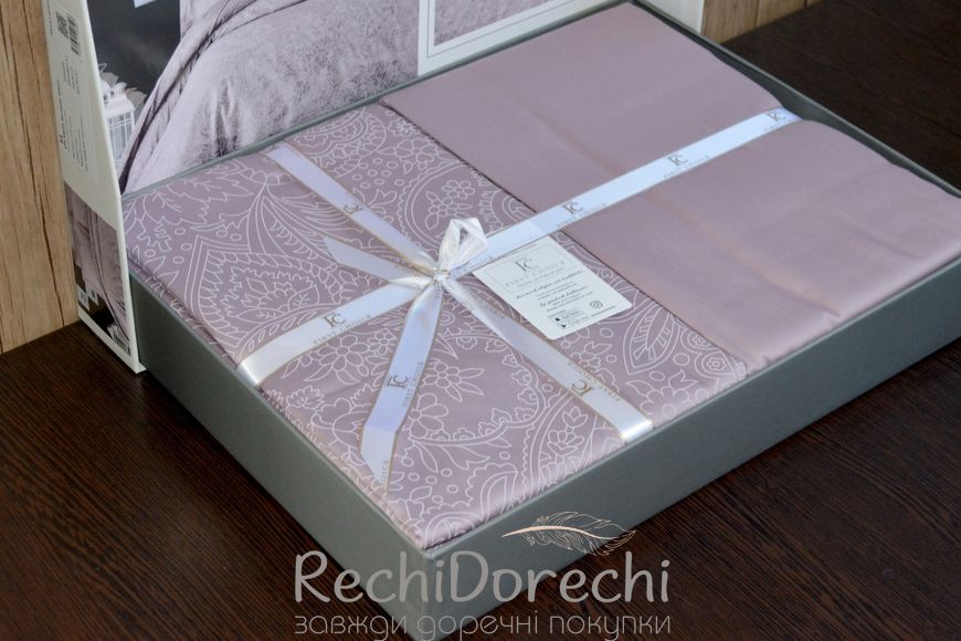 Постільна білизна First Choice Cotton Satin Neva Lavender, Полуторний 160x220