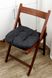 Подушка на стул 40х40см LUIS Черная в интернет-магазине РечиДоРечи