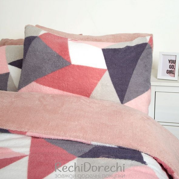 Постельное белье Teddy Fleece Blush romb RechiDoRechi RDR-008 фото