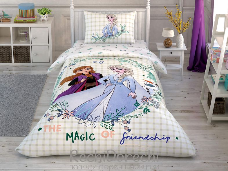 Постільна білизна TAC Disney 160×220 см Frozen 2 Friendship, Підлітковий 160x220