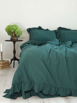 КПБ LIMASSO DARK GREEN EXCLUSIVE, Євро 200x220