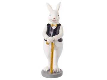 Фігурка декоративна "Кролик з тростиною" 5,5x5,5x15см