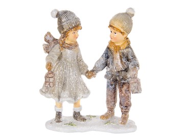 Фігурка декоративна "Хлопчик з дівчинкою" 10,5 см