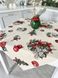 Новорічна скатертина гобеленова «Різдвяні прикраси» (Срібний люрекс) в інтернет-магазині РечіДоРечі
