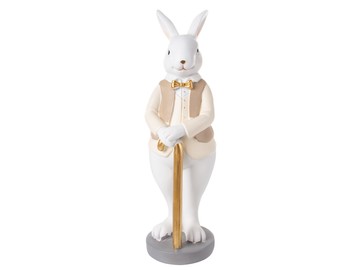 Фігурка декоративна "Кролик з тростиною" 10x8x25,5см