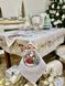 Скатертина новорічна гобеленова "Святковий вінок" (срібний люрекс) в інтернет-магазині РечіДоРечі