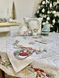 Скатерть новогодняя гобеленовая "Праздничный венок" (серебряный люрекс) в интернет-магазине РечиДоРечи