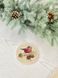 Серветка кругла новорічна "Снігур" (золотий люрекс) в інтернет-магазині РечіДоРечі