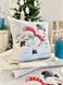 Серветка-підкладка новорічна гобеленова "Сніговики-витівники" (срібний люрекс) в інтернет-магазині РечіДоРечі