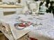 Скатертина новорічна гобеленова "Святковий вінок" (срібний люрекс) в інтернет-магазині РечіДоРечі