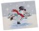 Серветка-підкладка новорічна гобеленова "Сніговики-витівники" (срібний люрекс) в інтернет-магазині РечіДоРечі