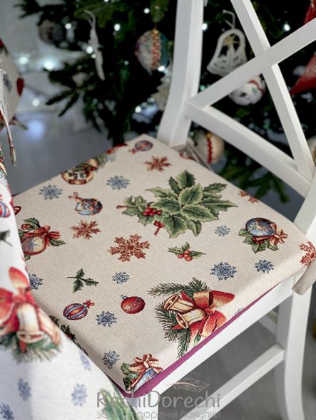 Подушка нка стілець "Різдвяна краса", 40x40