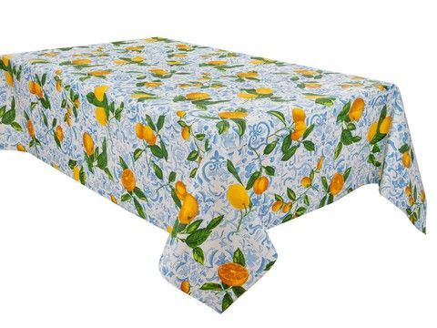 Скатертина водовідштовхуюча "Limones Ceramica Cielo" RechiDoRechi 715-290 фото