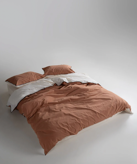 Постельное белье Limasso Stonewashed Essualte 220 Akdeniz Krem-Commencer RechiDoRechi 40967 фото